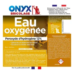Eau Oxygénée 12% pour bois et textiles Onyx 1L