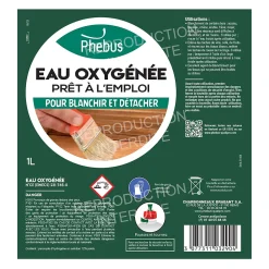 Eau oxygénée prêt à l'emploi Phebus 1L 12%