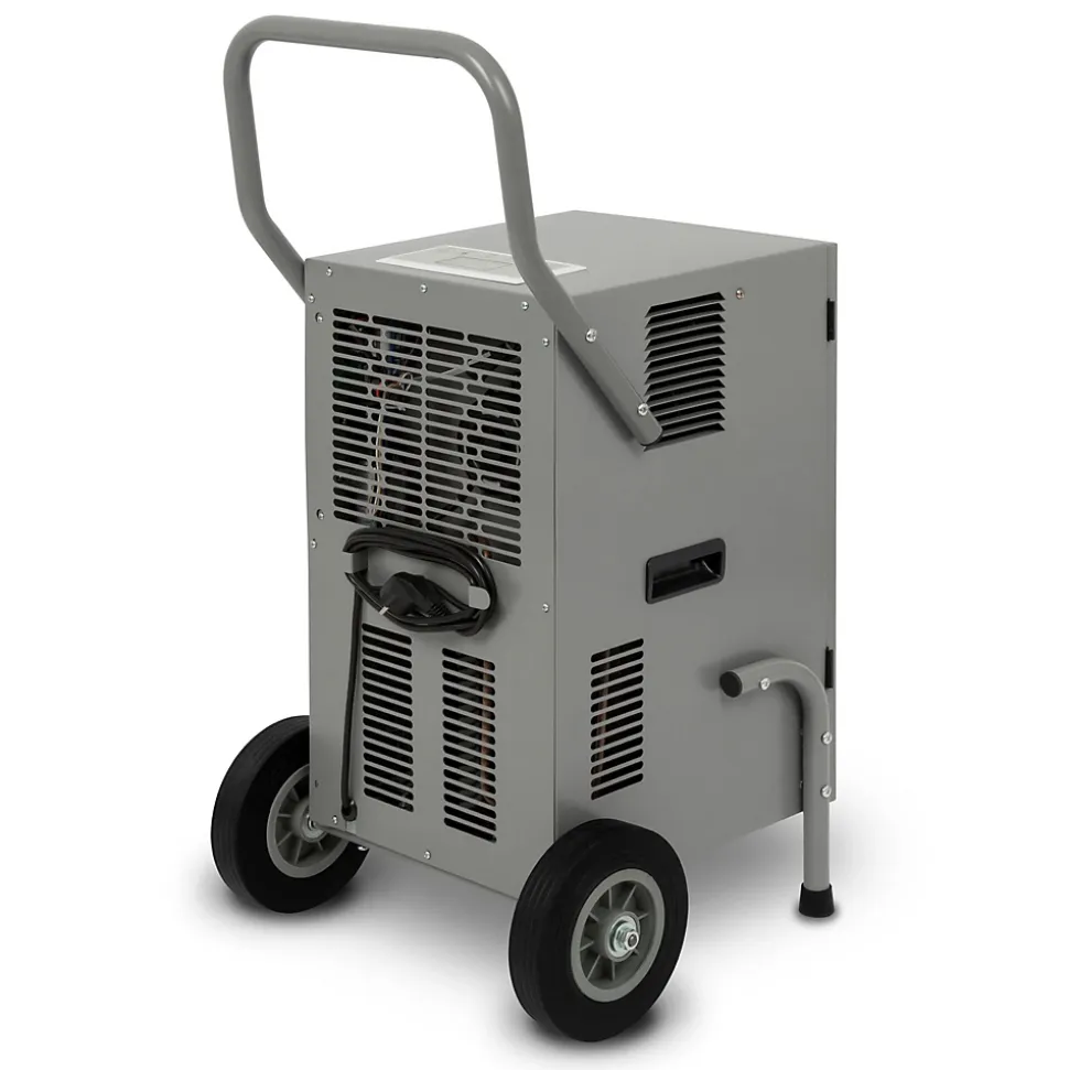 EBERTH Déshumidificateur d'air professionnel de chantier, capacité 50L / jour, réglable par pas de 1% de 20% à 90% RH