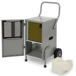 EBERTH Déshumidificateur d'air professionnel de chantier, capacité 50L / jour, réglable par pas de 1% de 20% à 90% RH