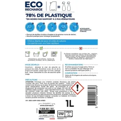 Eco-recharge nettoyant anti-calcaire cabine de douche Starwax 1L