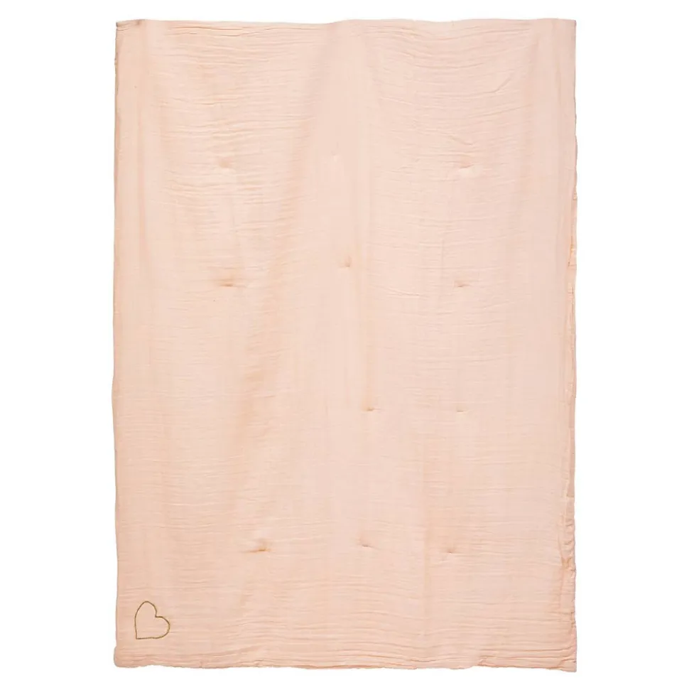 Edredon Lili en gaze de coton 100x140cm blanc - Atmosphera