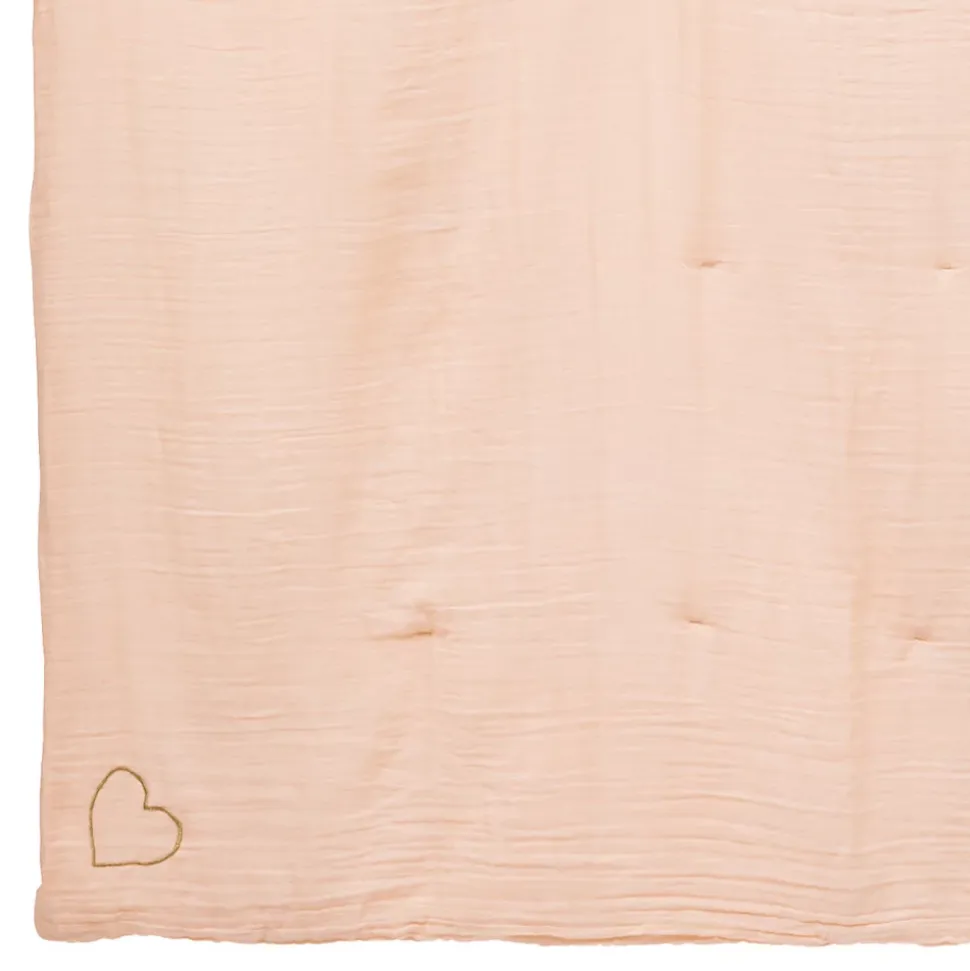 Edredon Lili en gaze de coton 100x140cm blanc - Atmosphera