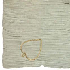 Edredon "Lili" en gaze de coton 100x140cm blanc - Atmosphera