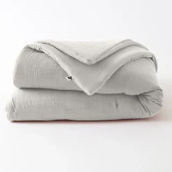 Edredon ou Bout de lit "Gaïa" toutes dimensions "Gaze de Coton" l'Effet Papillon - Gaia Nuage - 180 x 240 cm