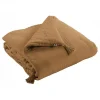 Edredon ou Bout de lit "Gaïa" toutes dimensions "Gaze de Coton" - Gaïa Camel - 150 x 150 cm
