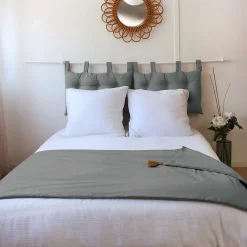 Edredon Panama avec pompons jute