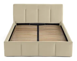 Elysia - lit coffre - 140x190 - en velours - sommier inclus - Lisa Design