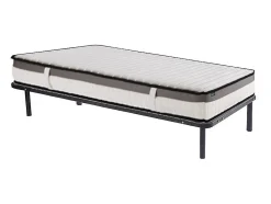 Ensemble 90 x 200 cm cadre à lattes + matelas mousse mémoire de forme ép.19cm - ORTHOMEMORY de YSMÉE