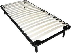 Ensemble 90 x 190 cm cadre à lattes + matelas mémoire de forme ép.15cm - PELOPS de YSMÉE