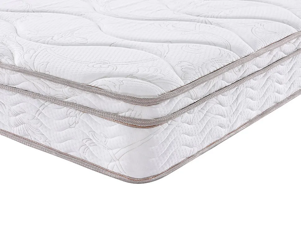 Ensemble 160 x 200 cm cadre à lattes + matelas ressorts 3 zones et mémoire de forme ép.20cm - WOLKENTANZ de YSMÉE