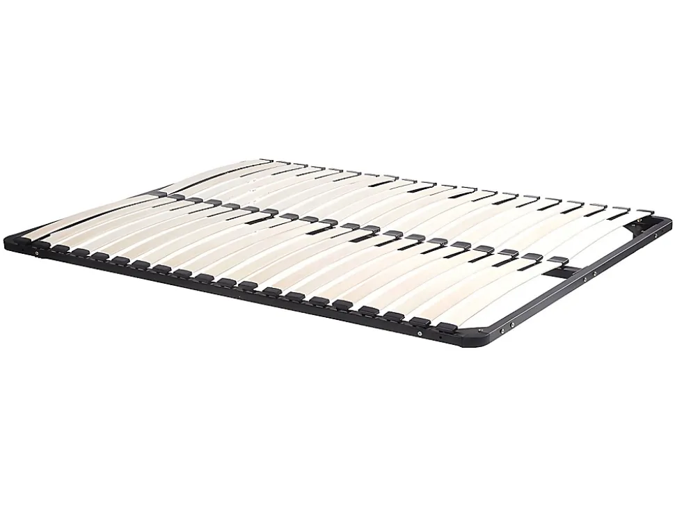 Ensemble 160 x 200 cm cadre à lattes + matelas ressorts 3 zones et mémoire de forme ép.20cm - WOLKENTANZ de YSMÉE