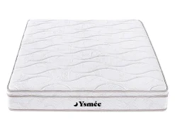 Ensemble 160 x 200 cm cadre à lattes + matelas ressorts 3 zones et mémoire de forme ép.20cm - WOLKENTANZ de YSMÉE