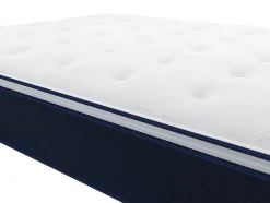 Ensemble 90 x 190 cm sommier + matelas ressorts ensachés et surmatelas intégré ép.24cm - ALTIER de YSMÉE
