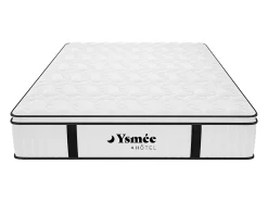 Ensemble 140 x 190 cm sommier + matelas anti-feu ressorts ensachés et surmatelas intégré ép.28 cm - DELICE de YSMÉE HÔTEL