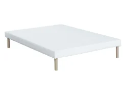 Ensemble 140 x 190 cm sommier + matelas hybride ressorts ensachés et surmatelas intégré ép.30cm - GAMIANI de YSMÉE
