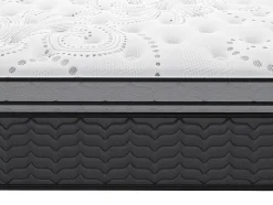 Ensemble 140 x 190 cm sommier + matelas hybride ressorts ensachés et surmatelas intégré ép.30cm - GAMIANI de YSMÉE