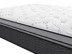 Ensemble 140 x 190 cm sommier + matelas hybride ressorts ensachés et surmatelas intégré ép.30cm - GAMIANI de YSMÉE