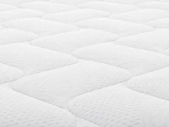 Ensemble 180 x 200 cm sommier coffre blanc + matelas hybride ressorts ensachés et mémoire de forme ép.25cm - ASTRIA Art Collection