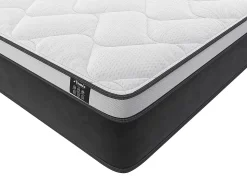 Ensemble 180 x 200 cm sommier coffre blanc + matelas hybride ressorts ensachés et mémoire de forme ép.25cm - ASTRIA Art Collection