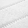 Ensemble 180 x 200 cm sommier coffre blanc + matelas hybride ressorts ensachés 7 zones et mousse haute résilience ép.26cm - AUDACE