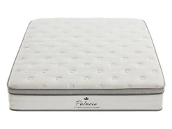 Ensemble 140 x 190 cm sommier coffre blanc + matelas ressorts ensachés 7 zones accueil TPE ép.28cm - ONEBIA de PALACIO