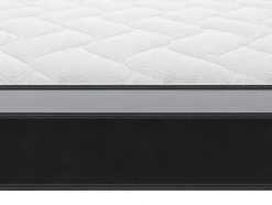 Ensemble 160 x 200 cm sommier coffre blanc + matelas hybride ressorts ensachés et mémoire de forme ép.25cm - ASTRIA Art Collection