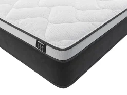 Ensemble 160 x 200 cm sommier coffre blanc + matelas hybride ressorts ensachés et mémoire de forme ép.25cm - ASTRIA Art Collection