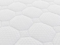 Ensemble 160 x 200 cm sommier coffre blanc + matelas hybride ressorts ensachés 7 zones et gel à mémoire de forme ép.25cm - TOLCA