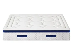 Ensemble 180 x 200 cm sommier coffre naturel clair + matelas hybride ressorts ensachés ép.30cm - MARQUIS de PALACIO