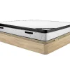 Ensemble 180 x 200 cm sommier coffre naturel clair + matelas mousse ép.30cm - SOLAK de YSMÉE