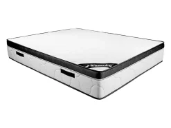 Ensemble 180 x 200 cm sommier coffre naturel clair + matelas mousse ép.30cm - SOLAK de YSMÉE