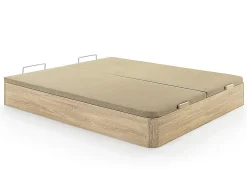 Ensemble 180 x 200 cm sommier coffre naturel clair + matelas mousse ép.30cm - SOLAK de YSMÉE