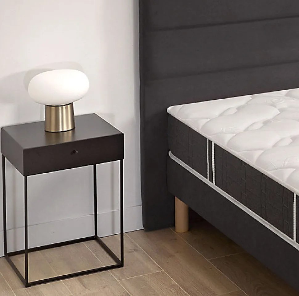 Ensemble Bultex ESSENTIAL + Sommier POWER + pieds 90x200 Mousse
