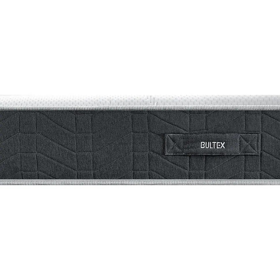 Ensemble Bultex ULTIMUM + Sommier confort ferme vigoroso deco + pieds 180x200 Jersey Gris foncé Mousse