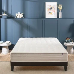 Ensemble Châtelet 180x200 cm Matelas Mousse + Sommier Bois