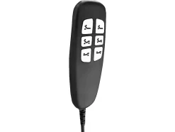 Ensemble complet boxspring tête de lit coutures verticales + sommiers relaxation électrique + matelas + surmatelas - 2 x 90 x 200