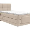 Ensemble complet boxspring tête de lit capitonnée + sommiers relaxation électrique + matelas + surmatelas - 100 x 200 cm - Tissu -