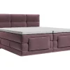 Ensemble complet boxspring tête de lit capitonnée + sommiers relaxation électrique + matelas + surmatelas - 2 x 90 x 200 cm -