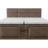 Ensemble complet boxspring tête de lit capitonnée + sommiers relaxation électrique + matelas + surmatelas - 2 x 90 x 200 cm -