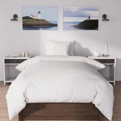 Ensemble couette et parure 5 Pièces BOHEME bleu canard pour lit en 90x190 cm, par Soleil d'ocre