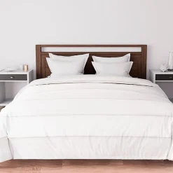 Ensemble couette et parure 7 Pièces BOHEME brique pour lit en 140x190 cm, par Soleil d'ocre