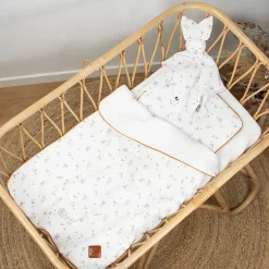 Ensemble coussin et couverture pour berceau et couffin Melody