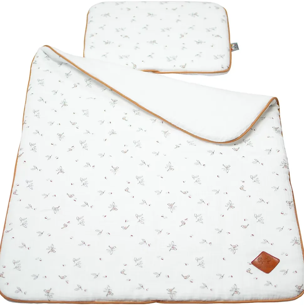 Ensemble coussin et couverture pour berceau et couffin Melody