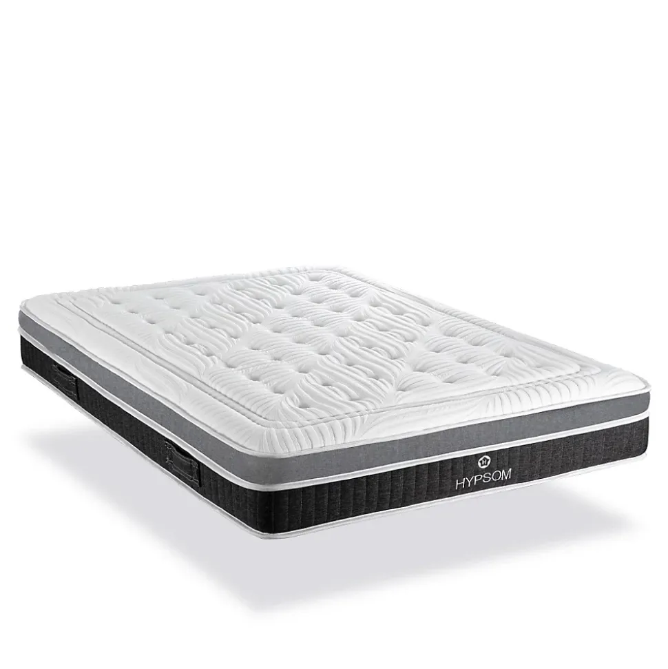 Ensemble Elégance 140x190 cm Matelas Mousse + Sommier Bois