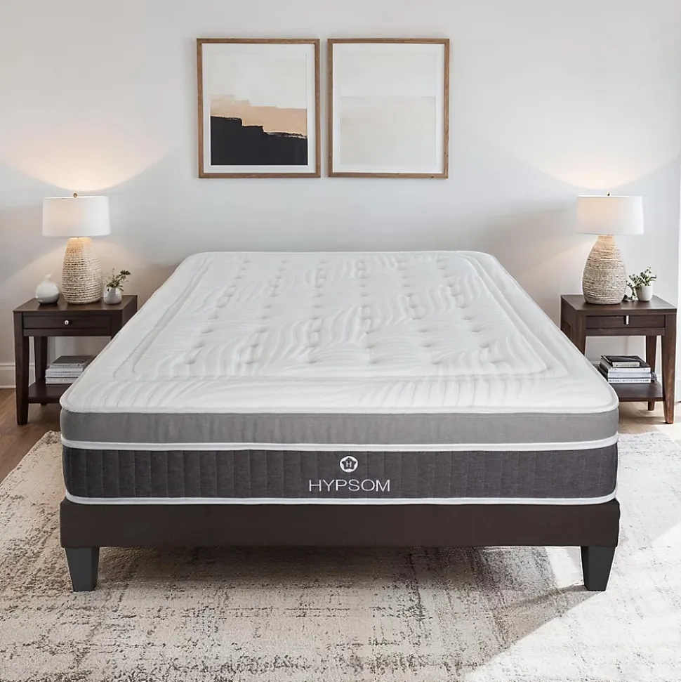 Ensemble Elégance 140x190 cm Matelas Mousse + Sommier Bois
