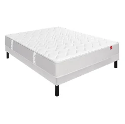 Ensemble Epeda L'AILLEURS + Sommier Escale + Pieds 140x190 Ressorts