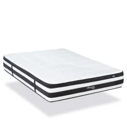 Ensemble Fontainebleau 140x200 cm Matelas Ressorts ensachés + Sommier Bois