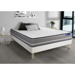 Ensemble Latex et mémoire de forme de confort Ferme avec sommier kit