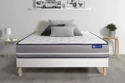 Ensemble Latex et mémoire de forme de confort Ferme avec sommier kit